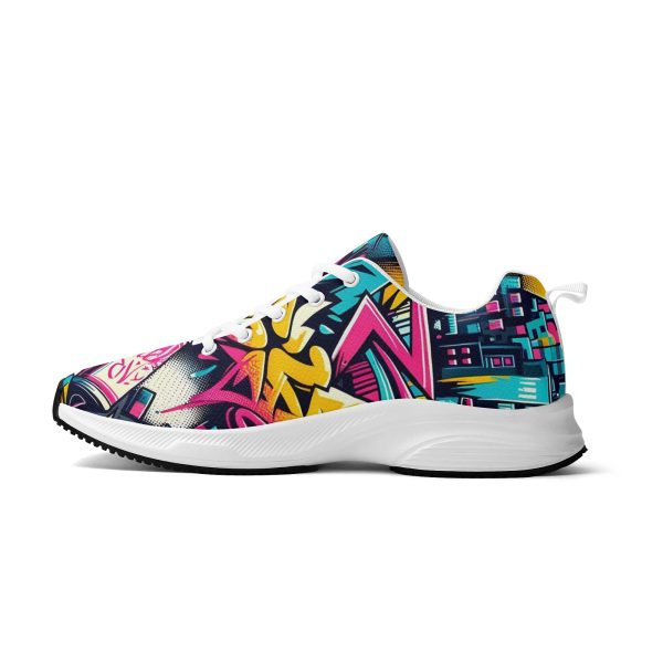 Urban Vibe Graffiti-Adult Lightweight Brand Walking Shoes Running Shoes WIth Personalized Logo /Name